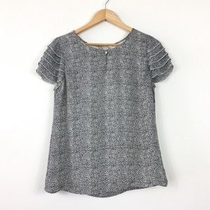 BANANA REPUBLIC | animal print black/white | Sz 8